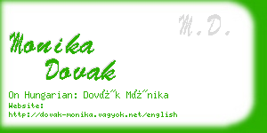 monika dovak business card